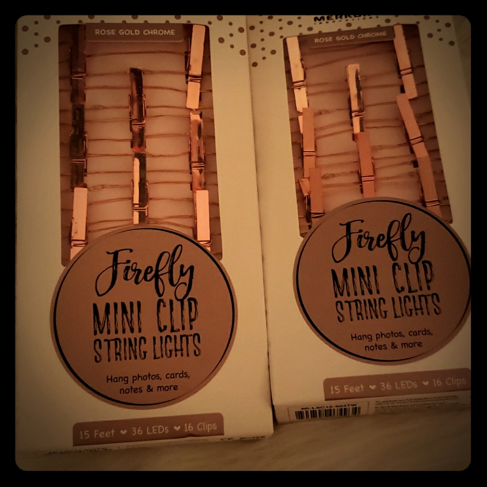 Mini clip string firefly lights w/mini clips